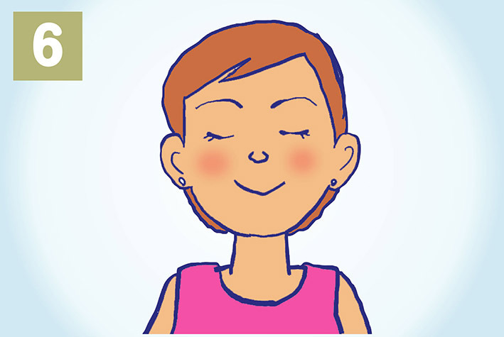 視力アップ体操のイラスト