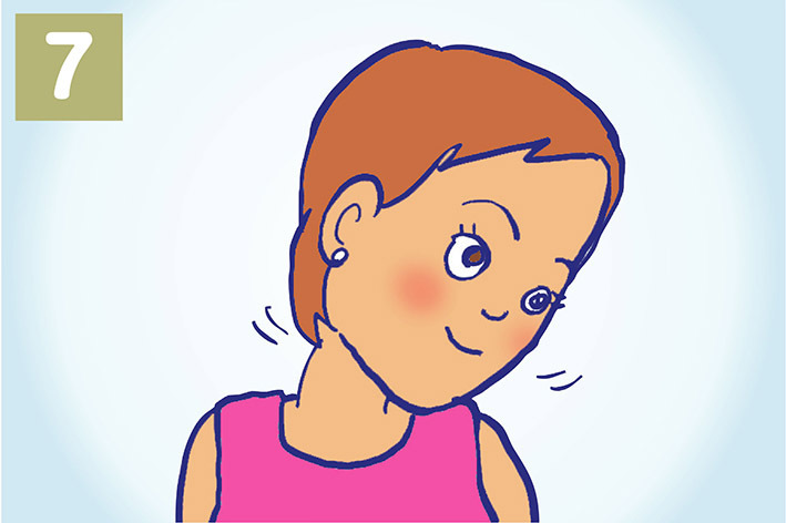 視力アップ体操のイラスト