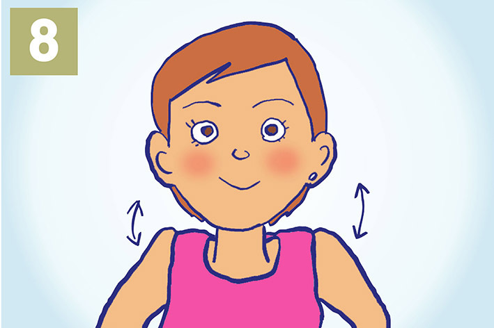 視力アップ体操のイラスト