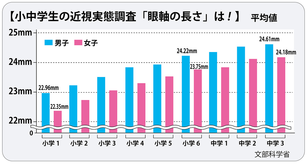 子供の目のトラブル…　正視・近視・遠視